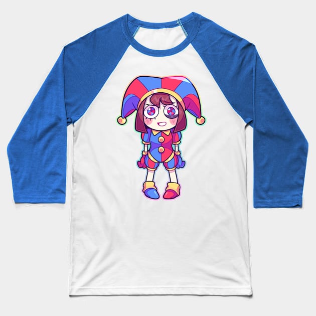 Pomni The Amazing Digital Circus Baseball T-Shirt by Inky_Trash